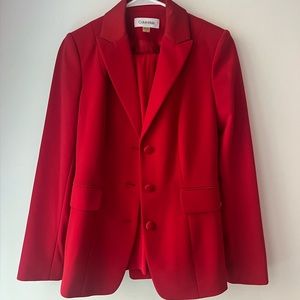 Calvin Klein Womens Suit Set in Red